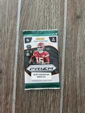 2025 Prizm Football Guaranteed Blue And Black Checker Or Green Ice Card Hot Pack