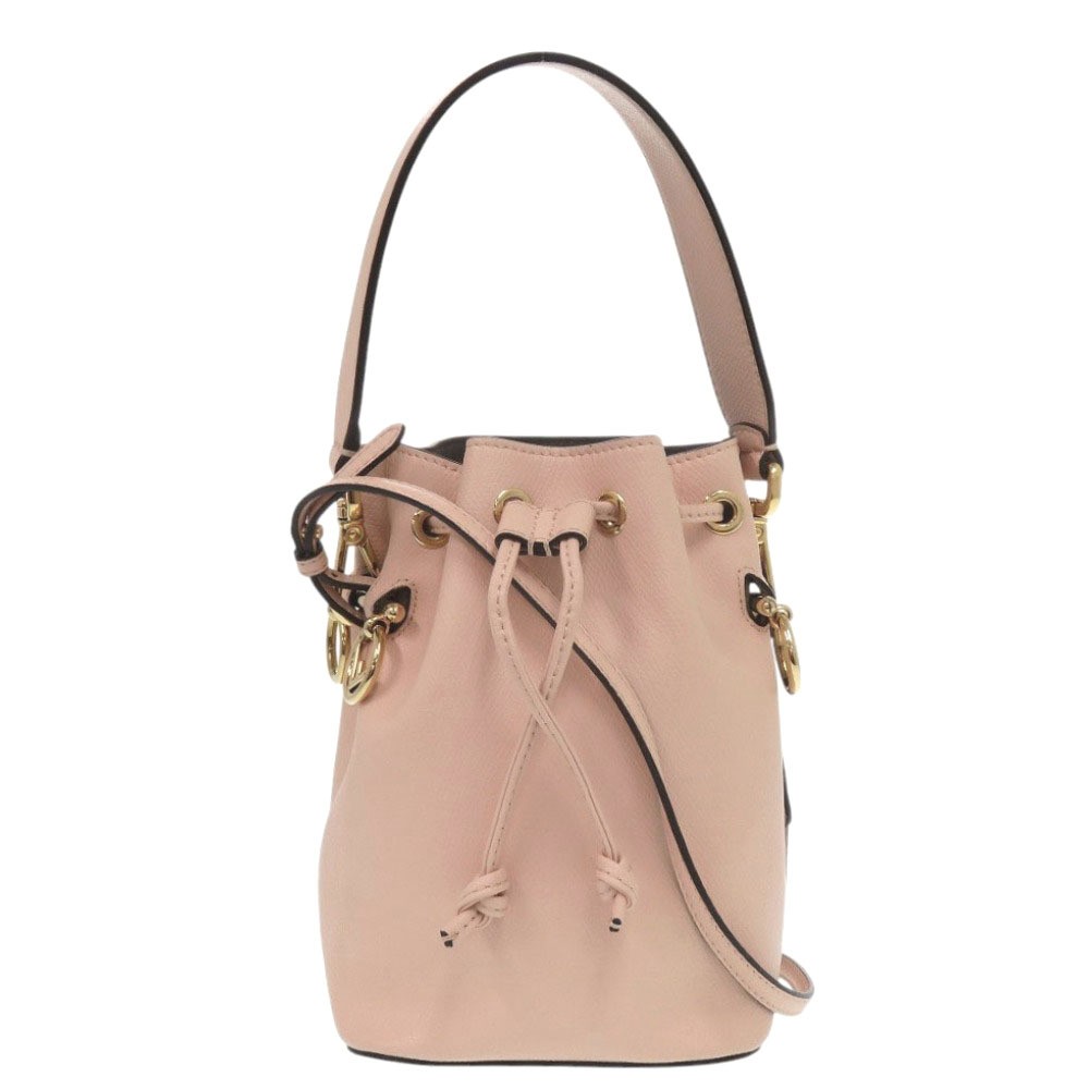 FENDI Mon Tresor Mini Pink Leather Handbag Crossbody Bag