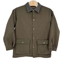 Vintage Woolrich Men's Large Blanket Lined Coat Green