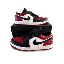 Nike Air Jordan 1 Low "Bred Toe" Sneaker Shoes Gym Red/White-Black 553558-612