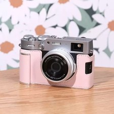 Genuine Leather Camera Bag Case Grip Protect Cover Belt For Fuji X-100VI X100VI