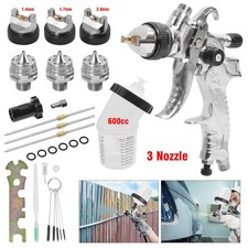 600CC Lackierpistole Spraypistole HVLP 1,4 1,7 2,0mm Düsen für Auto Wand Boden