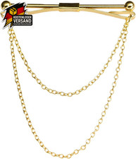 Krawattennadel Kette Reversklammer Herren Hochzeit Party Business Anzug Hemd