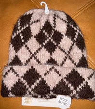 HOUSE OF HARLOW 1960 Wool blend knit beanie hat one size NWT