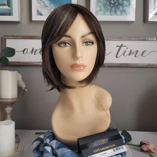TRIBECA❤️Belle Tress City | DARK BROWN+HL |  Straight Wig Lace Front Mono Top