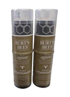 2 Pack Burt's Bees All Aglow Highlighter Stick Illuminator OPAL MIST 1905 Burts