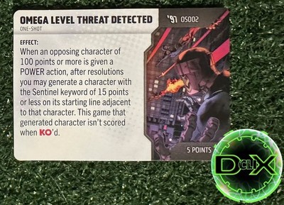 HEROCLIX X-Men '97 os002 OMEGA LEVEL THREAT DETECTED One Shot Card