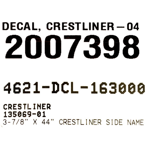 Crestliner Boat Decals 2007398 | Gold Logo Stickers (Pair) - 第 3/3 張圖片