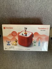 Tonies Disney Toniebox 2 Bundle with 6 Tonies Sunset Red SEALED BOX