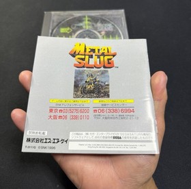 Metal Slug (Sega Saturn, 1997) CIB COMPLETE Clean Disc 👀 