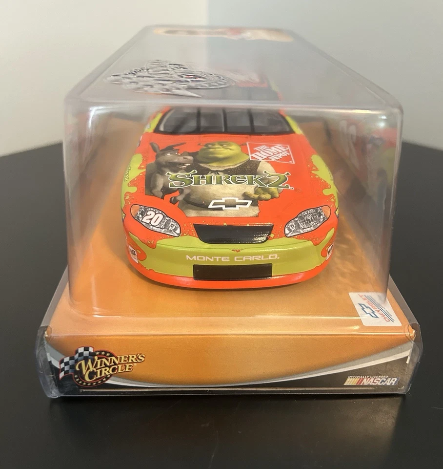 2004 Winners Circle Tony Stewart #20 Home Depot Shrek2 1:24 Diecast Car New Box - Image 3 of 4