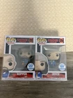 Funko Pop!  Stranger Things  Hopper 1253 Joyce # 1254 Funko Exclusive Protector