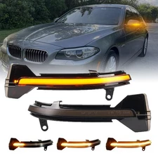 For BMW 5 1 2 3 4 Series LED Dynamic Sequential Side Mirror Turn Signal Lights