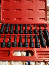 Sunex Tool 2637 20 Piece 1/2" Drive Impact Hex Driver Master Set New