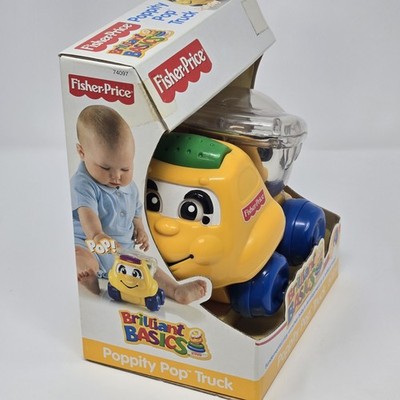 Fisher-Price 2003 Brilliant Basics Poppity Pop Dump Truck Toddler Toy New