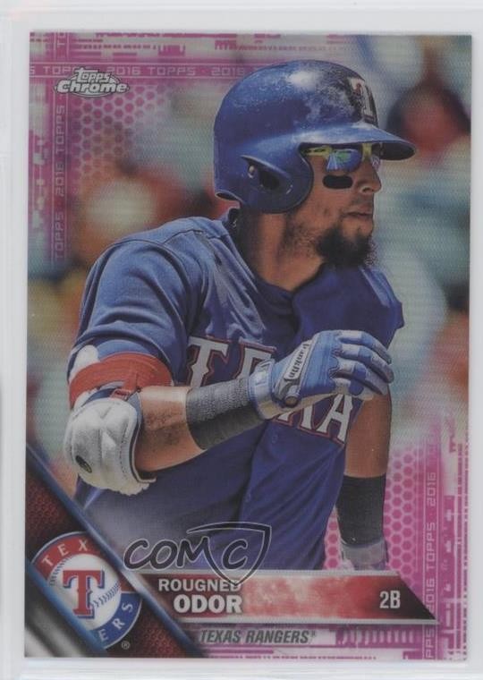 2016 Topps Chrome Pink Refractor Rougned Odor #86 1c7