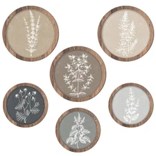 6 Pcs Framed Botanical Wall Art Set Floral Wall Art Vintage Boho Plant Print ...