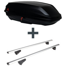 Dachbox G3 BiCube 300+ + Dachträger Menabo Pick-Up für VW ID.4 SUV Typ E21 Top