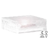 Lunartec Solarsteine: Solar Led Glasbaustein Mit Lichtsensor, L (15X15X5Cm)