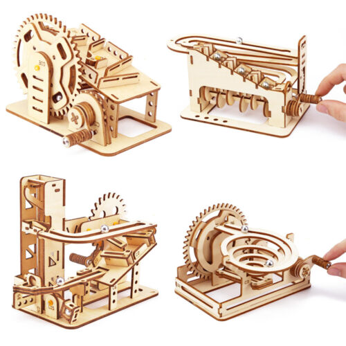 DIY Marble Race Run 3D Wooden Puzzle Mechanical Game Maze Ball Model Building M3 - Picture 1 of 19