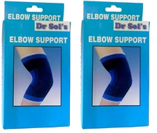Elbow Brace Support Wrap Brace Protector Pad Sleeve Blue 2 Pack