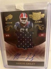 #4/10 (ONLY 10) 2010 PLATES PATCHES AUTO AUTOGRAPH JERSEY PATCH MARCUS EASLEY RC