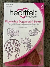 Heartfelt Creations Flowering Dogwood  Doves  RARE, Retired HCPC-3775