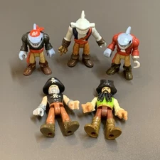 5x Fisher-Price Imaginext Pirate Adventures Pirate Shark Captain Deckmate Figure