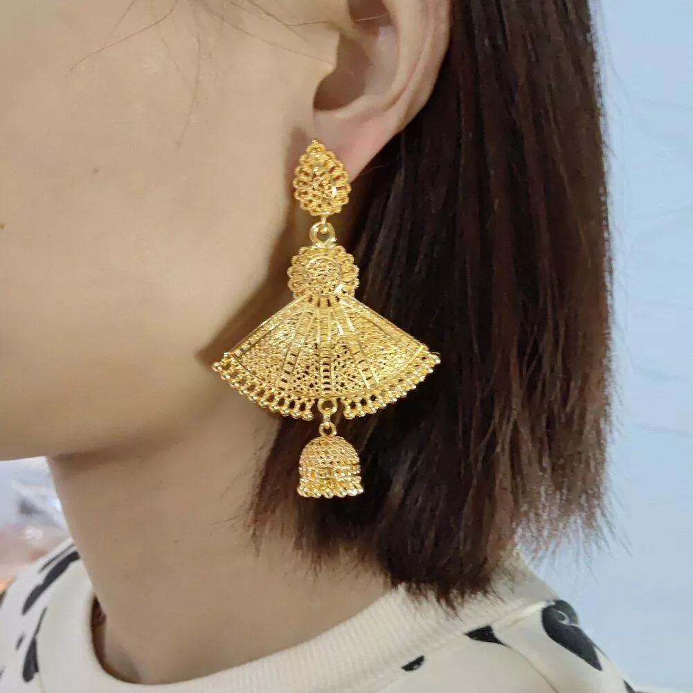 Gold earrings for womens ebay sale
