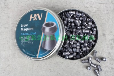 H&N Crow Magnum 5,5mm 200 Stück Field Target Luftgewehr Jagddiabolo NEU