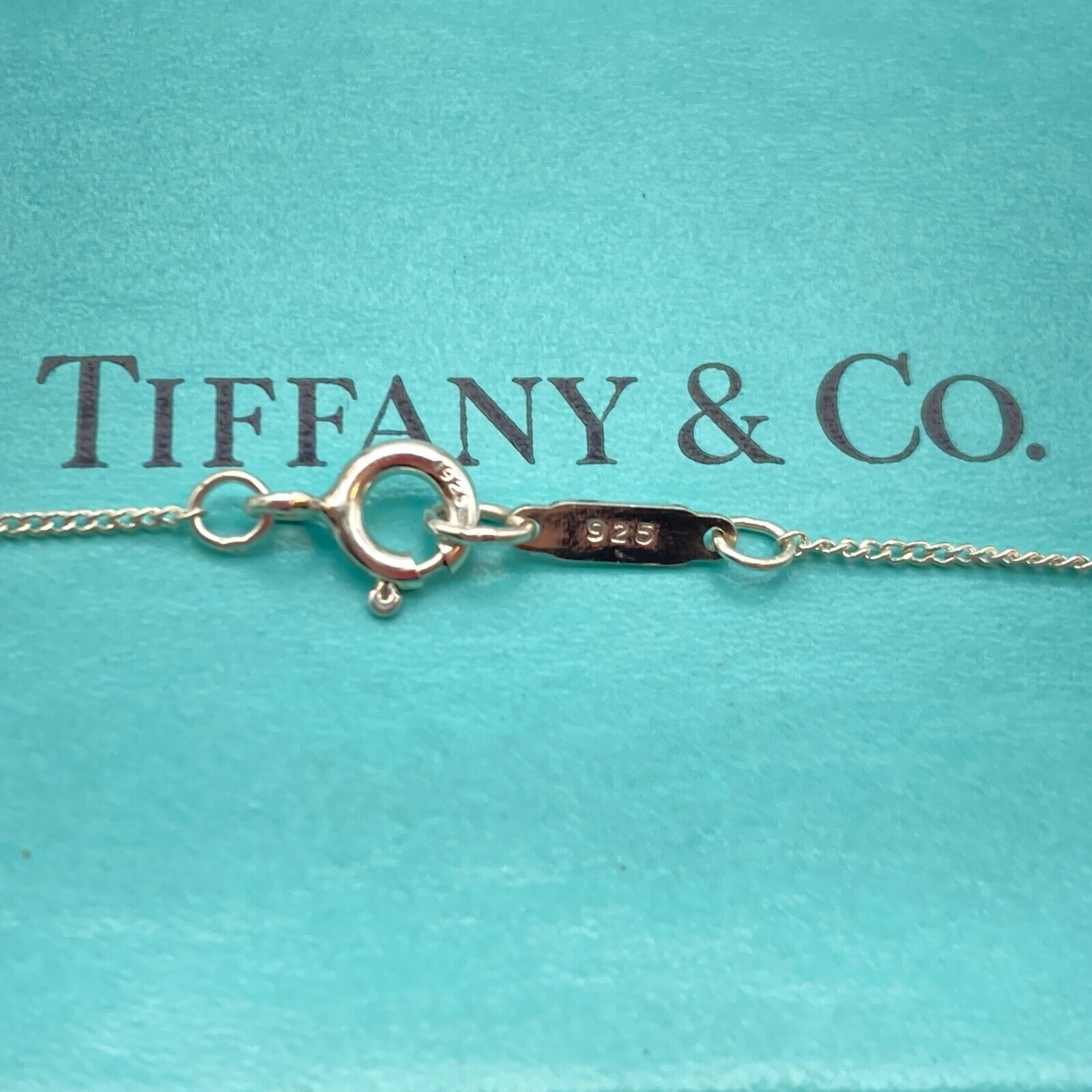 Tiffany & Co. Heart Bow Ribbon Necklace Pendant 1… - image 14