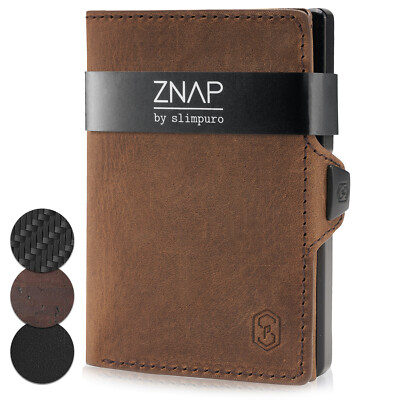 Portemonnaie Kartenetui Mit Geldfach Herren ZNAP® Slim Wallet
