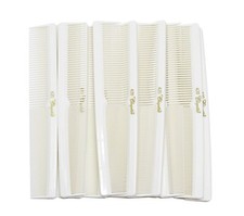 Krest Cleopatra 420 7 Inch Hair stylist Cutting Combs Barber Hairstylist White