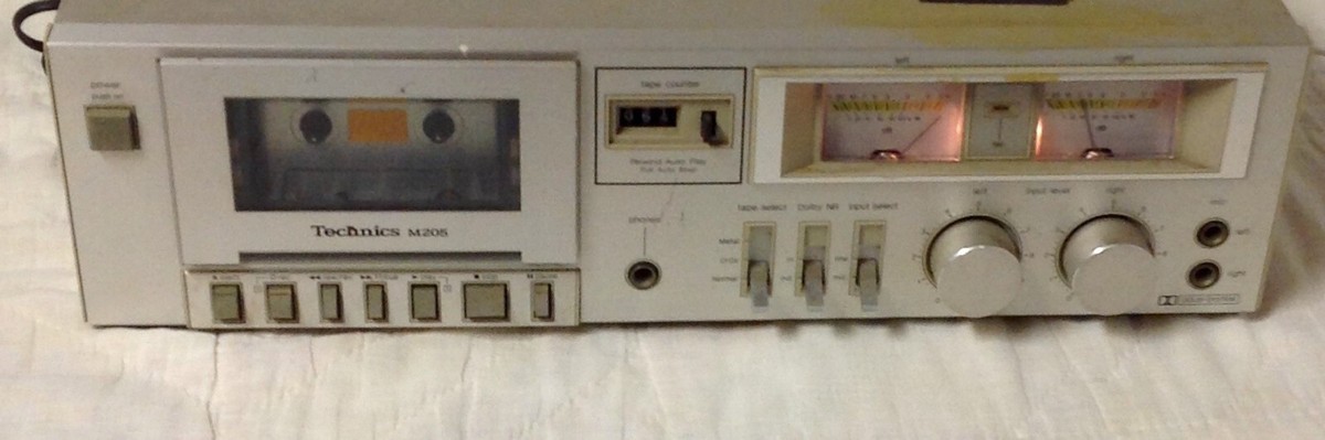 Platine Cassette Technics M205 – Vintage, état Fonctionnel, Quelques Marques