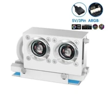 M.2 2280 SSD Cooler Heatsink Radiator With Dual 5V 3PIN ARGB Sync Cooling Fan