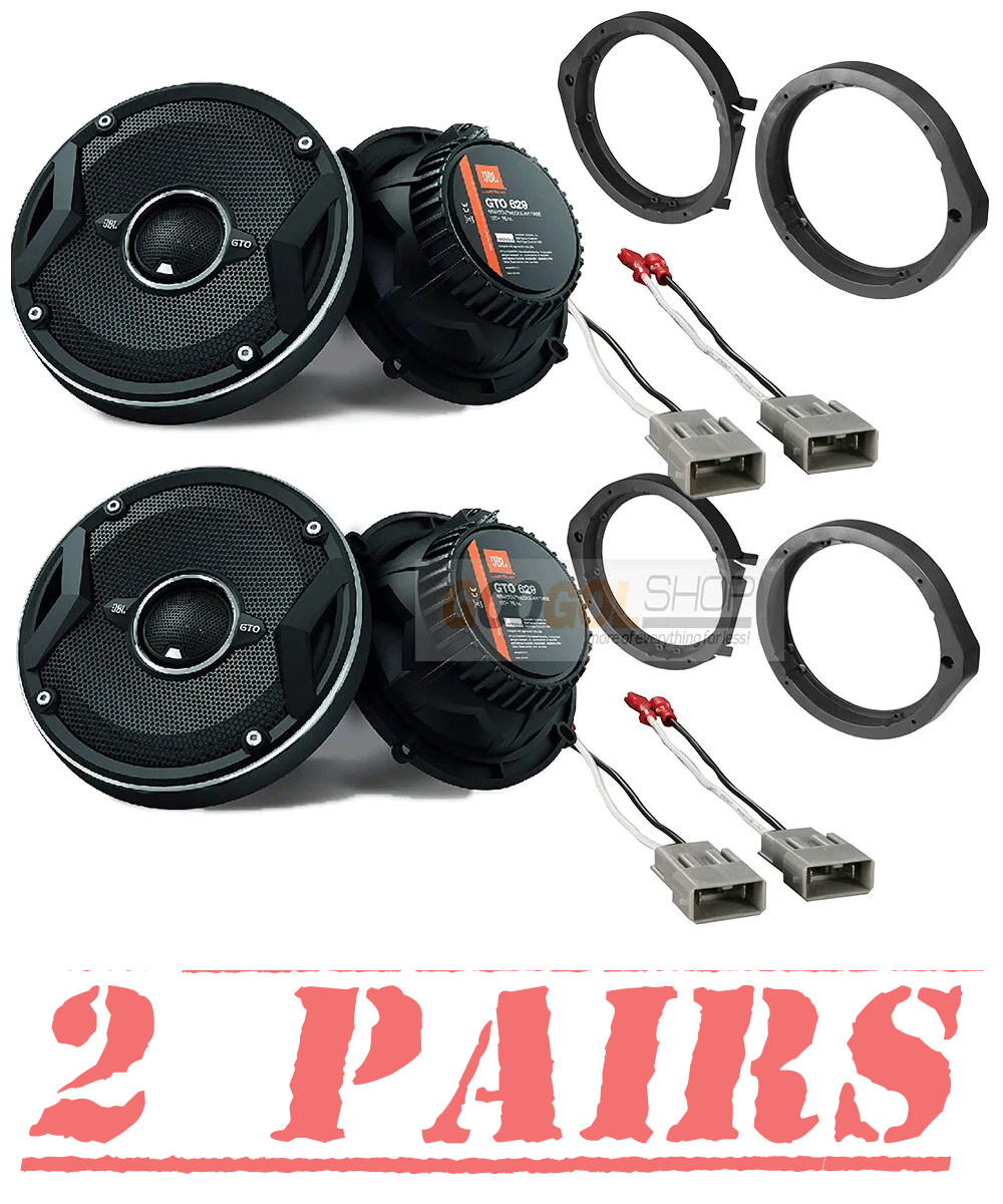 JBL 6.5 Inch Front / Rear Speaker Adapters + Harness For Select