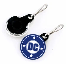 DC Comics Character Button Zipper Pulls - Choose From 12 Designs
