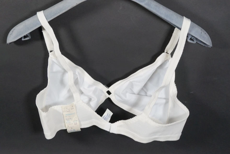 Soutien-Gorge Femme Vintage Maidenform Sans Coutures Taille 85B Blanc Avec OVP - Photo 4/4