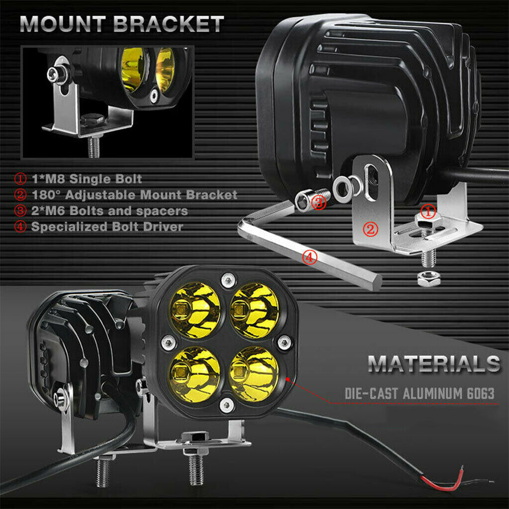 OTOLAMPARA LED Light Bar Spot Square Work Light Offroad Light Led