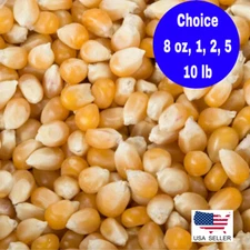 Large Yellow Butterfly Popcorn Kernels, Non-GMO Made in US