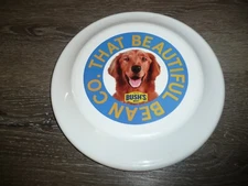 Vintage Bush's Best Bean Co Frisbee Flying Disc Dog *Tested Works Perfect" lol