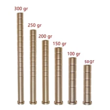 12Pcs 50-100gr Heavy Weight Arrow Brass Inserts Base Archery ID6.2mm Arrow Shaft