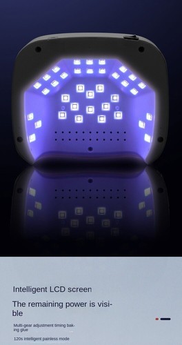 Wireless Rechargeable 108W Nail Lamp UV LED Light Professional Nail Polish Dryer - Picture 6 of 15