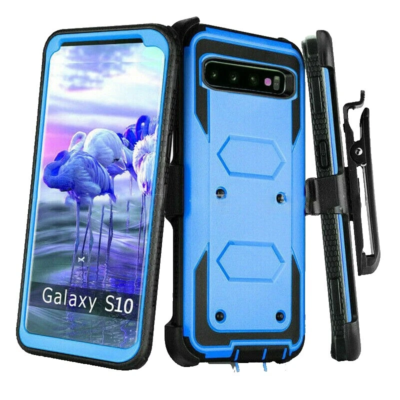 Blue Rigid Plastic Cell Phone Hybrid Cases