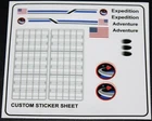 Custom Decal for 10231 Replacement Sticker Shee