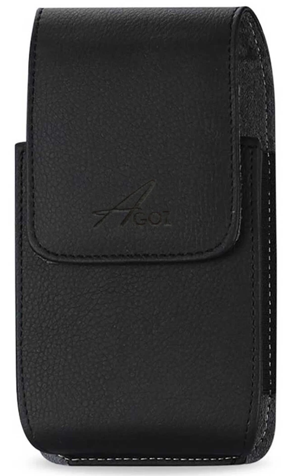 Vertical Leather Swivel Belt Clip Case Holster Pouch Cover for Cell Phones - Image 4 of 4