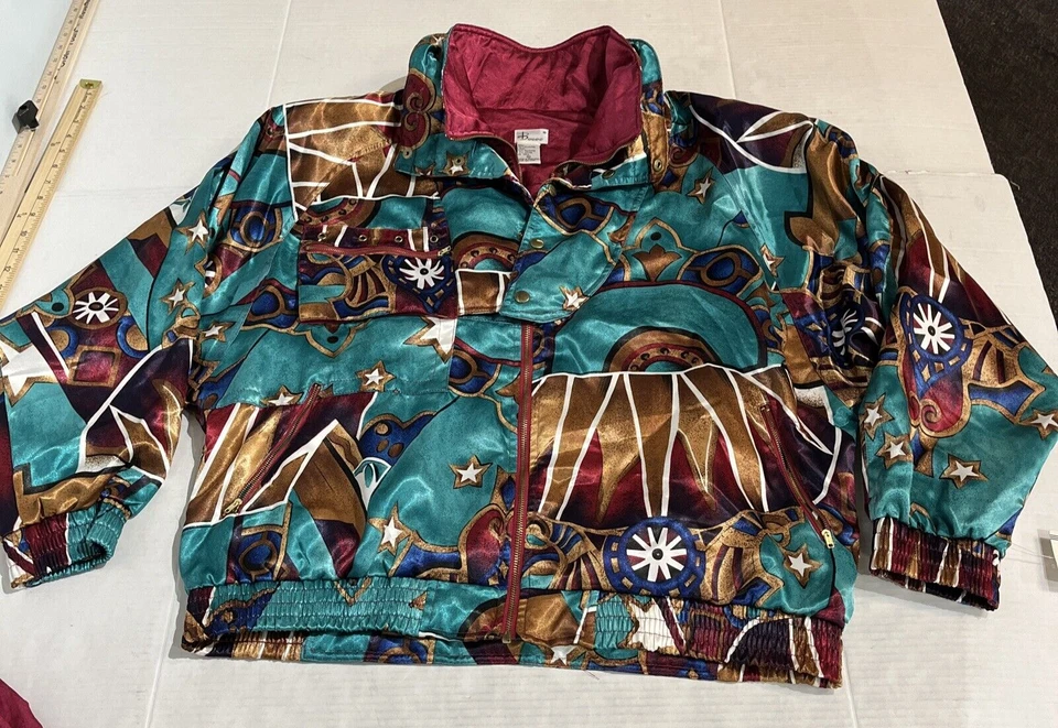 Calça Jaqueta Acolchoada Vintage Bocoo XL Quebra Vento Terno de Trilha Zíper Completo NOS 80s - Imagem 2 de 4