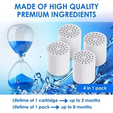 20Stage Shower Water Filtration Replacement Cartridge Reduces Chemicals&Chlorine