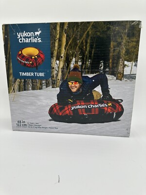 Yukon Charlie's Timber Tube New In Box 48'' 170 lb - 1 Rider - Buffalo Plaid/Red