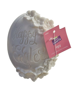 Easter Crafts Porcelain Style Happy Easter Egg 4.33x5.39inches